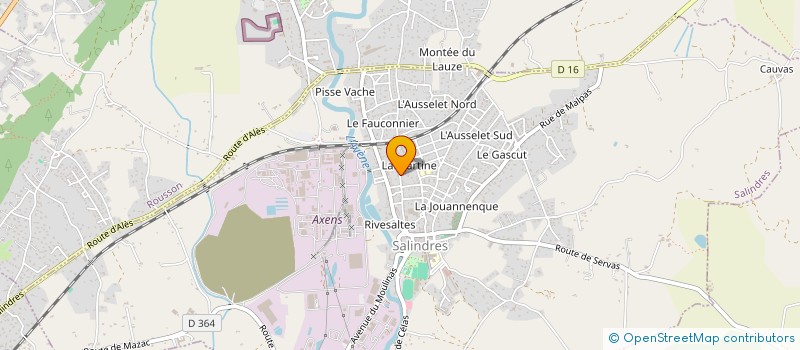 localisation de l'entreprise MONSIEUR FRANCIS ROUX  SALINDRES