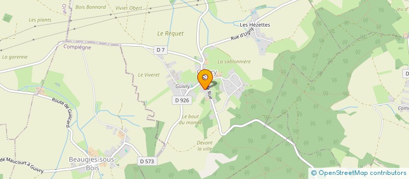 localisation de l'entreprise MONSIEUR FRANCIS ROUZE à GUIVRY