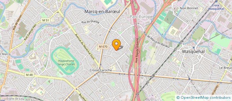 localisation de l'entreprise MONSIEUR FRANCIS RUDEK à MARCQ-EN-BARŒUL