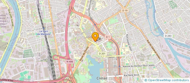 localisation de l'entreprise MONSIEUR FRANCIS SAHO  CRETEIL