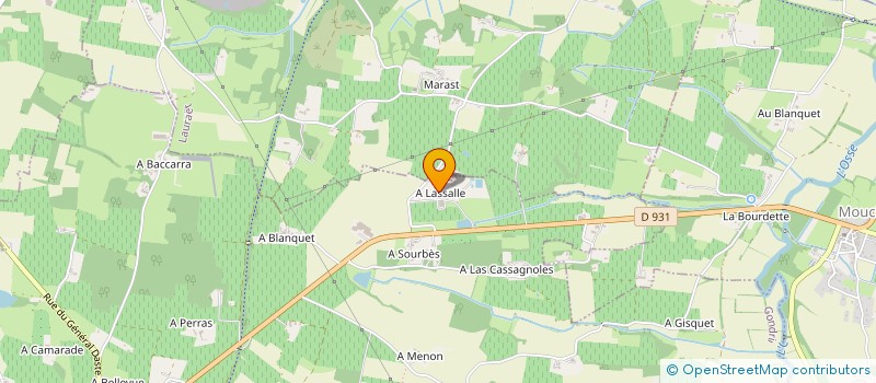 localisation de l'entreprise MONSIEUR FRANCIS SALOMEZ  COURRENSAN