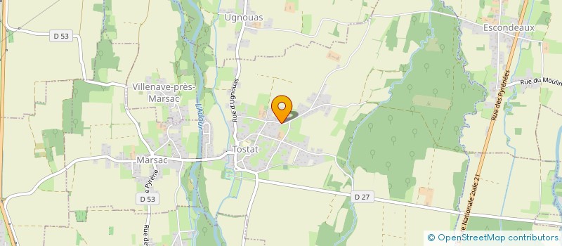 localisation de l'entreprise MONSIEUR FRANCIS SARRABAYROUSE  TOSTAT