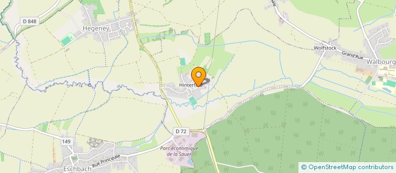 localisation de l'entreprise MONSIEUR FRANCIS SCHMITT  WALBOURG