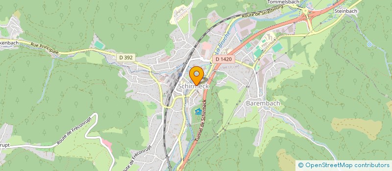 localisation de l'entreprise MONSIEUR FRANCIS SCHREIBER  SCHIRMECK