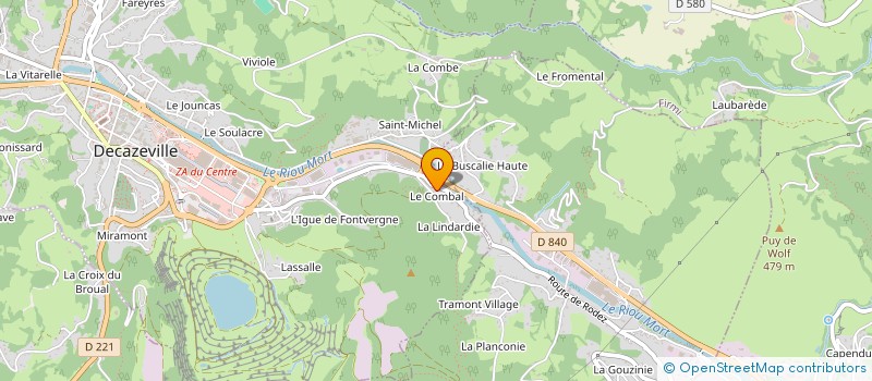 localisation de l'entreprise MONSIEUR FRANCIS SCUDIER à DECAZEVILLE