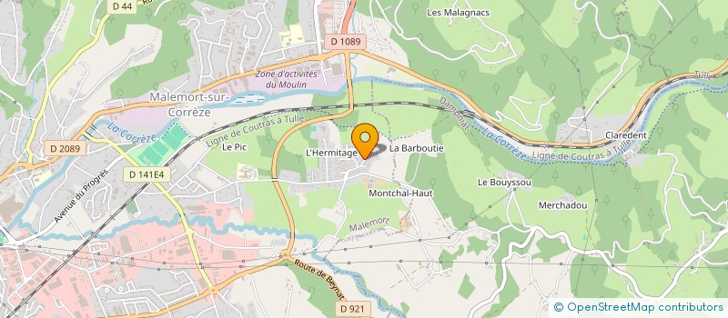 localisation de l'entreprise MONSIEUR FRANCIS SEGUREL  COSNAC