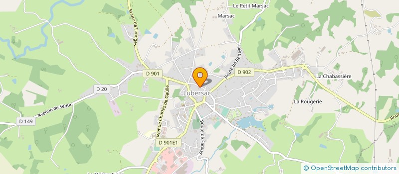 localisation de l'entreprise MONSIEUR FRANCIS SERMADIRAS  LUBERSAC