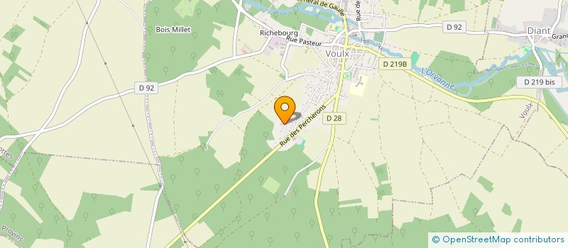 localisation de l'entreprise MONSIEUR FRANCIS SIMORRE  VOULX