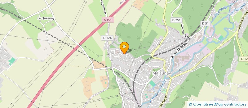 localisation de l'entreprise MONSIEUR FRANCIS SIRE  MALAUNAY