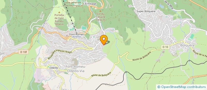 localisation de l'entreprise MONSIEUR FRANCIS SOL  FONT-ROMEU ODEILLO-VIA