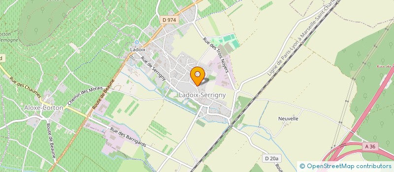 localisation de l'entreprise MONSIEUR FRANCIS STEPHAN  LADOIX-SERRIGNY