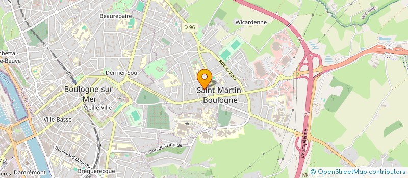 localisation de l'entreprise MONSIEUR FRANCIS STEVENART  SAINT-MARTIN-BOULOGNE