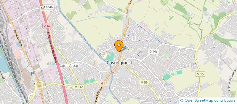 localisation de l'entreprise MONSIEUR FRANCIS TAROZZI  CASTELGINEST