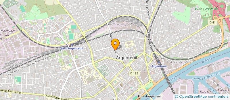 localisation de l'entreprise MONSIEUR FRANCIS TCHATCHOUANG  ARGENTEUIL