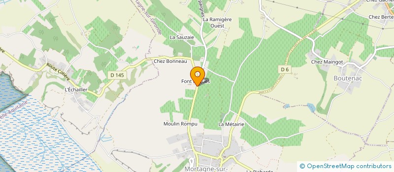 localisation de l'entreprise MONSIEUR FRANCIS TERROCHAIRE  MORTAGNE-SUR-GIRONDE