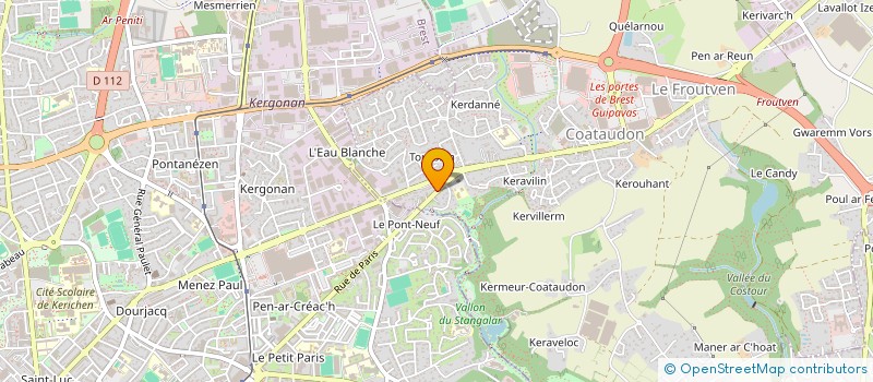 localisation de l'entreprise MONSIEUR FRANCIS TERROM  GUIPAVAS