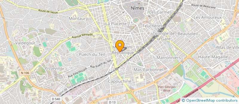localisation de l'entreprise MONSIEUR FRANCIS TEYSSANDIE à NIMES