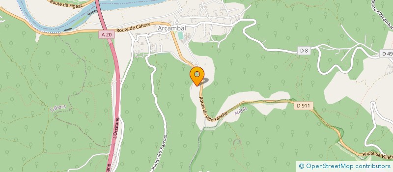 localisation de l'entreprise MONSIEUR FRANCIS THOURON  ARCAMBAL