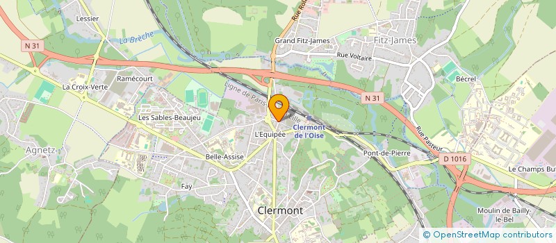 localisation de l'entreprise MONSIEUR FRANCIS THUILLIEZ à CLERMONT