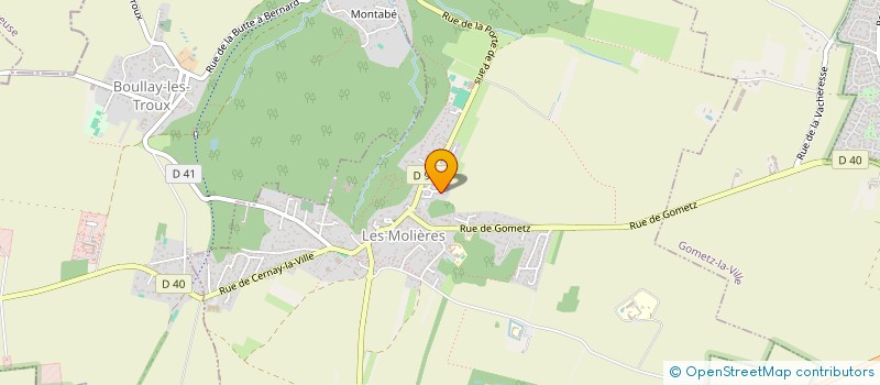 localisation de l'entreprise MONSIEUR FRANCIS THURET  LES MOLIERES