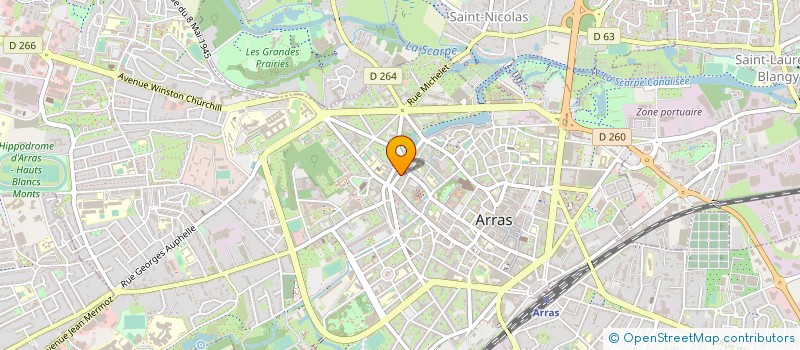 localisation de l'entreprise MONSIEUR FRANCIS TIRTAINE à ARRAS