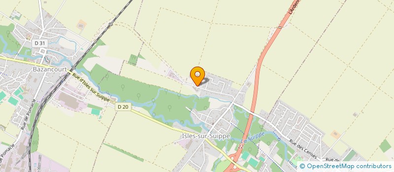 localisation de l'entreprise MONSIEUR FRANCIS TOPIN-CORRE  ISLES-SUR-SUIPPE