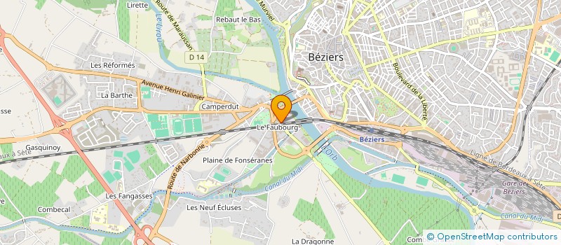 localisation de l'entreprise MONSIEUR FRANCIS TORREGROSA  BEZIERS