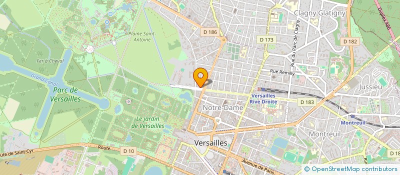 localisation de l'entreprise MONSIEUR FRANCIS TOUDON à VERSAILLES