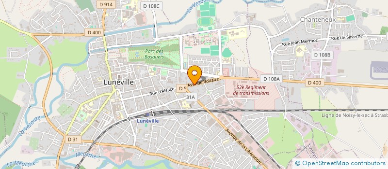 localisation de l'entreprise MONSIEUR FRANCIS TOULY  LUNEVILLE