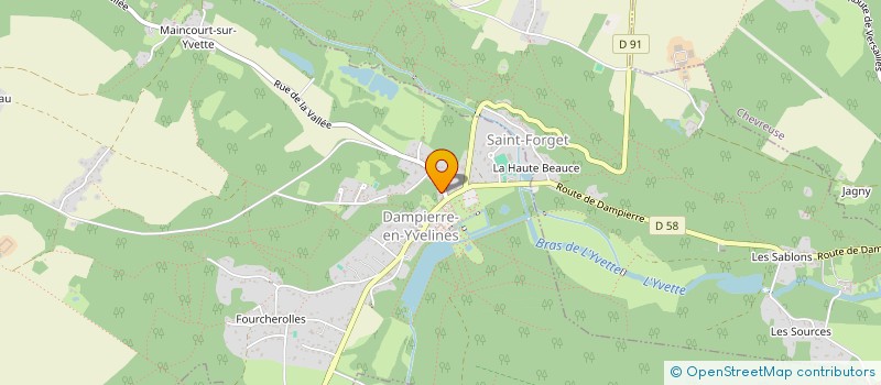 localisation de l'entreprise MONSIEUR FRANCIS TOUNY  DAMPIERRE-EN-YVELINES