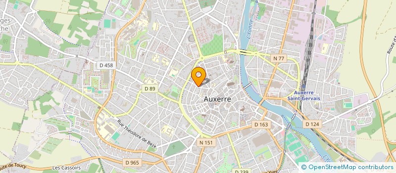 localisation de l'entreprise MONSIEUR FRANCIS TOUTIN à AUXERRE