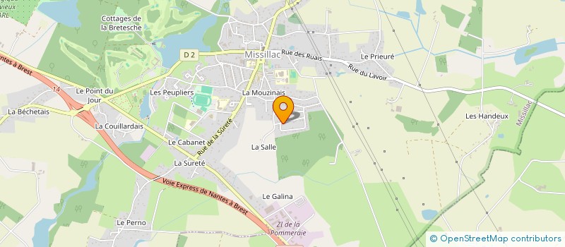 localisation de l'entreprise MONSIEUR FRANCIS TREGUER à MISSILLAC