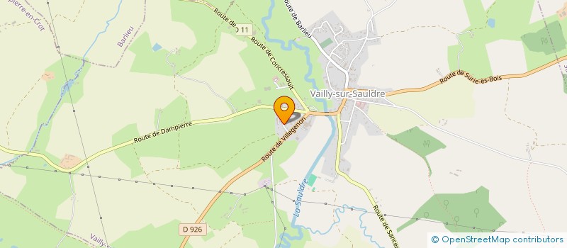 localisation de l'entreprise MONSIEUR FRANCIS TROCHET  VAILLY-SUR-SAULDRE