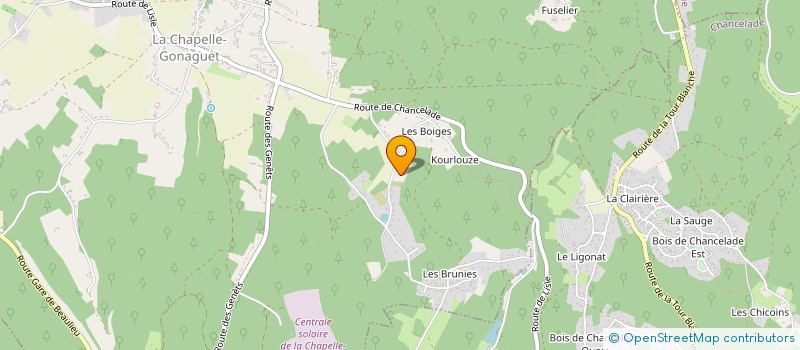 localisation de l'entreprise MONSIEUR FRANCIS VALBOUSQUET  LA CHAPELLE GONAGUET