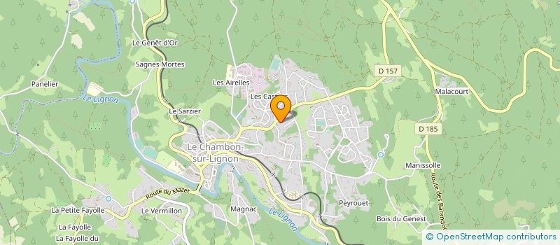 localisation de l'entreprise MONSIEUR FRANCIS VALLA  LE CHAMBON-SUR-LIGNON