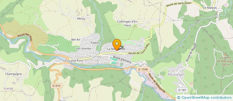 localisation de l'entreprise MONSIEUR FRANCIS VANDENDORPE  FRANGY