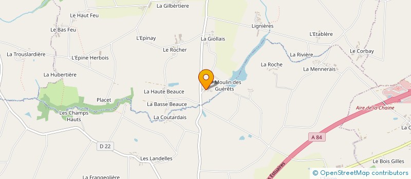 localisation de l'entreprise MONSIEUR FRANCIS VEILLARD  SAINT-HILAIRE-DES-LANDES