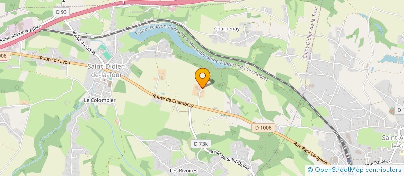 localisation de l'entreprise MONSIEUR FRANCIS VIAL  SAINT-DIDIER-DE-LA-TOUR