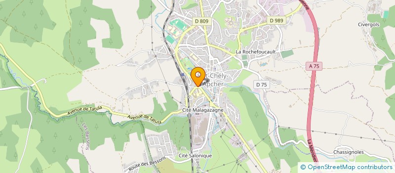 localisation de l'entreprise MONSIEUR FRANCIS VIGNE  SAINT-CHELY-D'APCHER