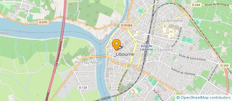 localisation de l'entreprise MONSIEUR FRANCIS VILLEGENTE à LIBOURNE