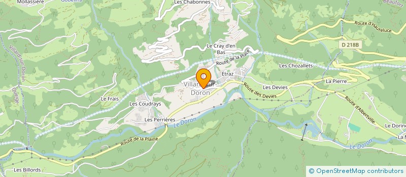 localisation de l'entreprise MONSIEUR FRANCIS VORGER à BEAUFORT