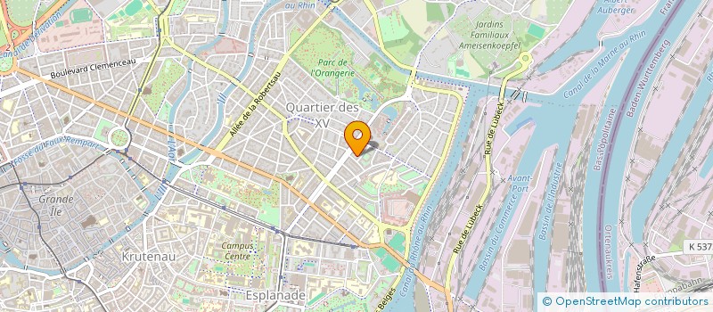 localisation de l'entreprise MONSIEUR FRANCIS WOLFF à STRASBOURG