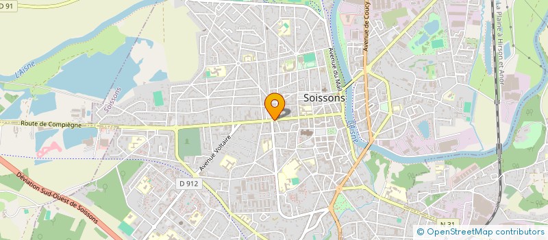 localisation de l'entreprise MONSIEUR FRANCIS YANNICK PERNOT à SOISSONS