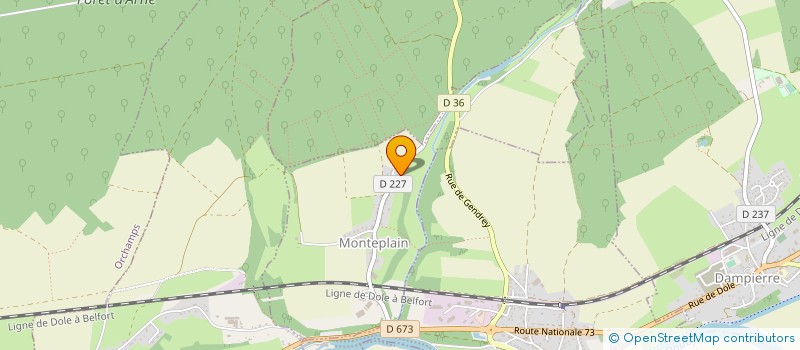 localisation de l'entreprise MONSIEUR FRANCIS ZALMAN  MONTEPLAIN