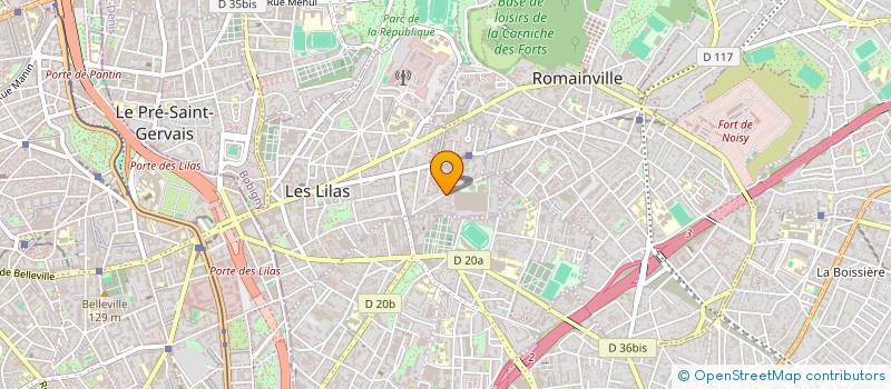 localisation de l'entreprise MONSIEUR FRANCISCO ALSINA à LES LILAS