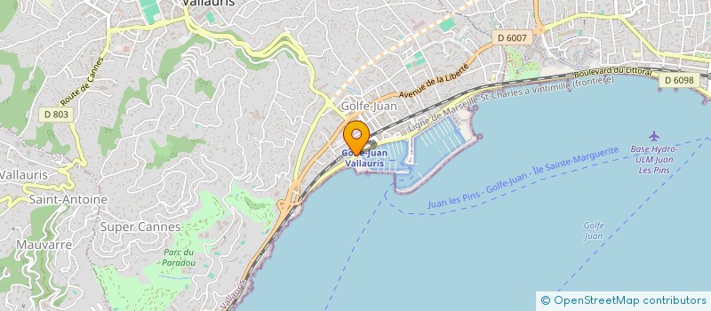 localisation de l'entreprise MONSIEUR FRANCISCO ANTONIO AGUILAR LOPEZ  VALLAURIS