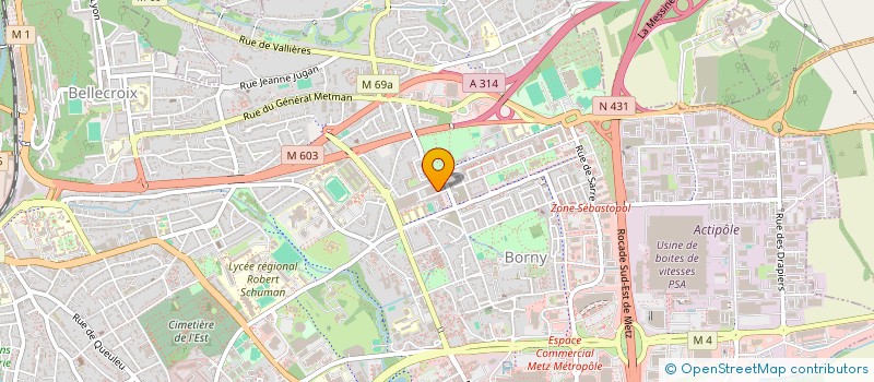 localisation de l'entreprise MONSIEUR FRANCISCO DA SILVA  METZ