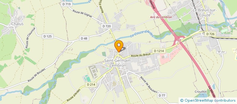 localisation de l'entreprise MONSIEUR FRANCISCO DE OLIVEIRA FERREIRA  SAINT-GERMAIN-LEMBRON