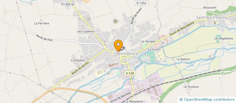 localisation de l'entreprise MONSIEUR FRANCISCO FERNANDES FINS  BEAUREPAIRE