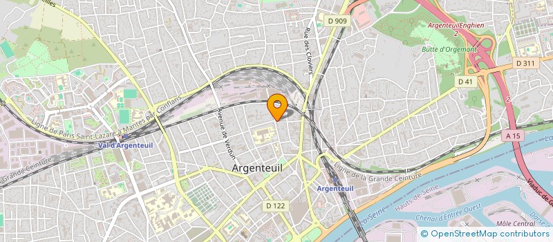 localisation de l'entreprise MONSIEUR FRANCISCO FERREIRA CABO  ARGENTEUIL